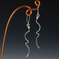 Scalloped Crazy Wire Earrings