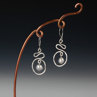 Wild-And-Wavy-Silver-Wire Earrings