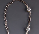 Geometric Silver Clay Pendant 