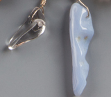 Blue Chalcedony & Crystal Quartz Necklace