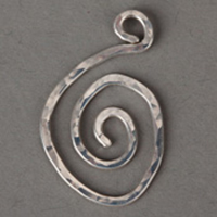 Sterling Silver Spiral Pendant
