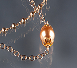Spiral Gold and Freshwater Pearl Necklace